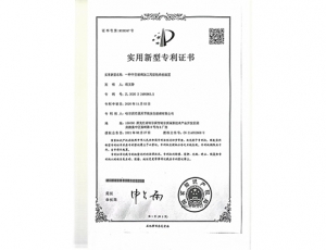 實(shí)用新型專利證書01